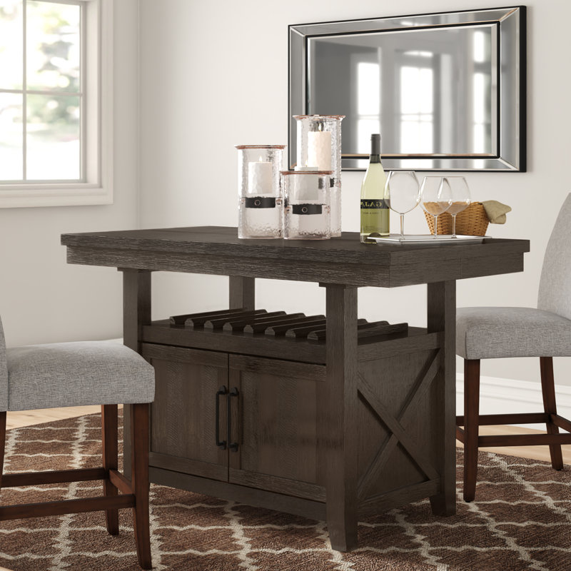 Three Posts™ Anabel Counter Height Butterfly Leaf Dining Table